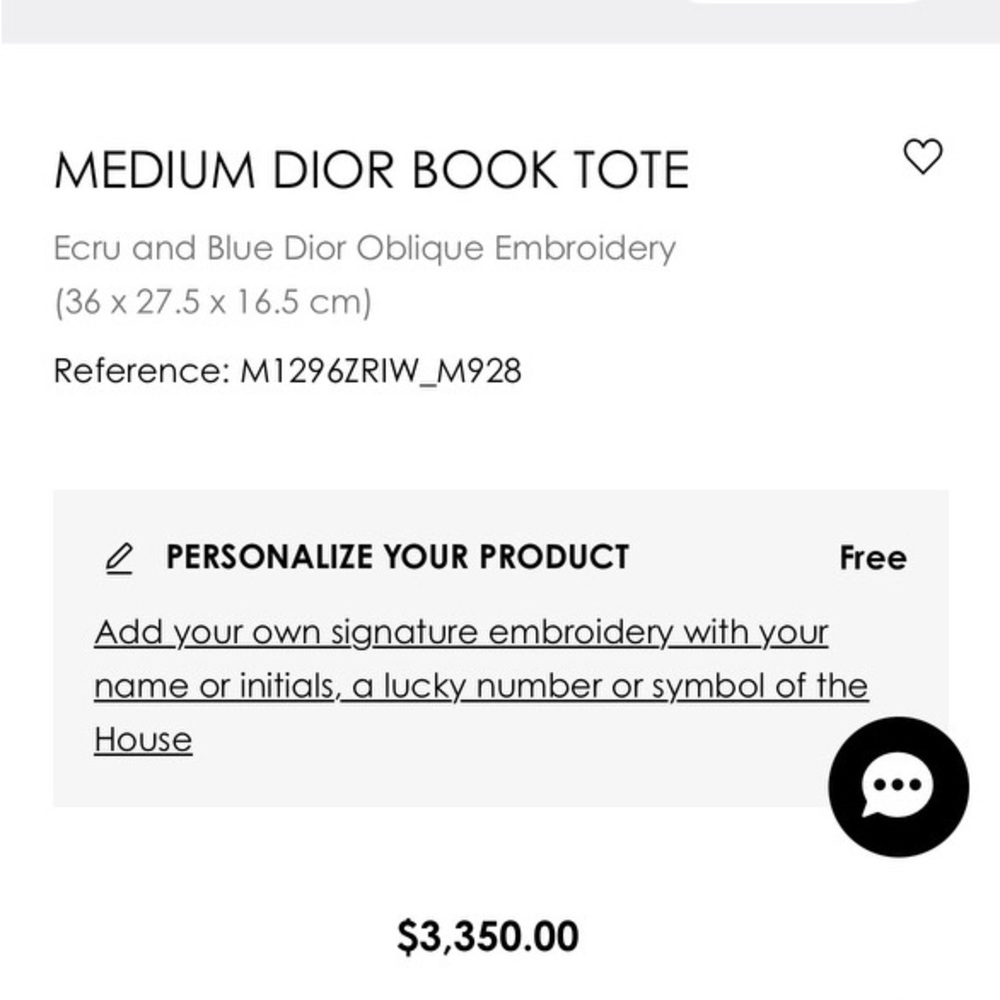 COPY - Medium Dior Book Tote